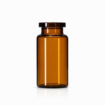 Флакон инъекционный 6 мл, темное стекло, гладк., горло G20, 278 шт/упак
