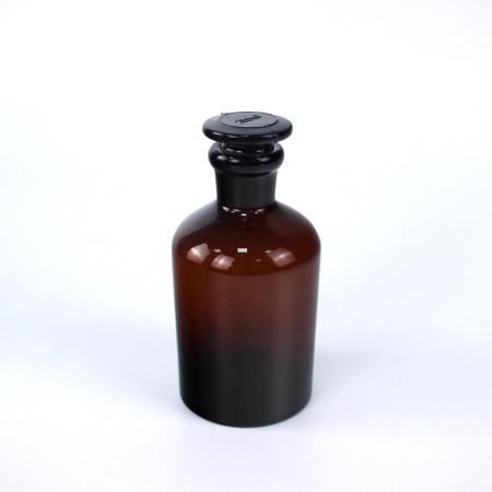 Склянка (штанглас), 250 мл, темное стекло, с притёртой пробкой, узкое горло