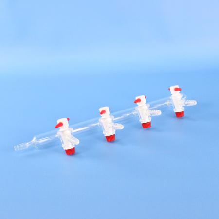 Стеклянный вакуумный коллектор, 4 выхода на 10 мм