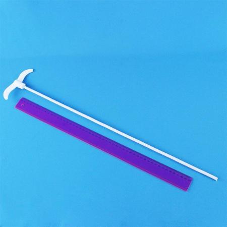 Мешальник для верхнеприводных мешалок, 2 лопасти, нержавеющая сталь с фторопластовым покрытием, 600 мм