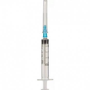 Шприц 3-х компонентный, 2 мл, с Луер (Luer Slip) иглой 23G (0,6*30) 2000 шт/упак VM