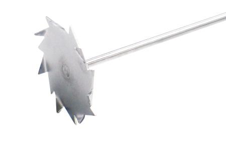 Мешальник для верхнеприводных мешалок, круглый с зубьями, нерж., сталь, 600 мм - В наличии