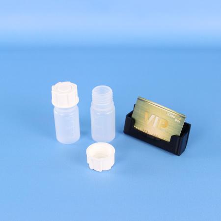 Банка для реактивов, 50 мл, ПП, широкое горло, градуированная, 10 шт/упак