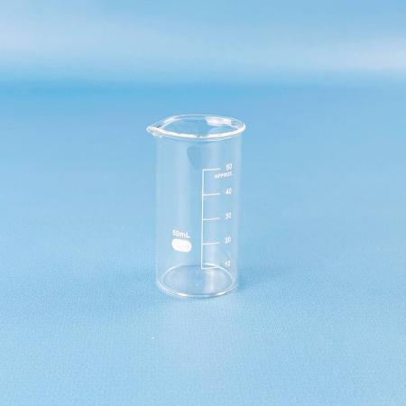 Стакан лабораторный высокий 5drops В-1-50, 50 мл, стекло Boro 3.3, градуированный - В наличии