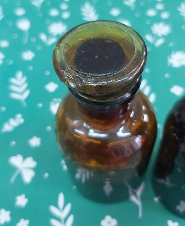 УЦЕНКА Склянка (штанглас), 30 мл, темное стекло, с притёртой пробкой, широкое горло