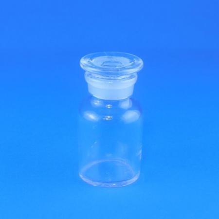 Склянка (штанглас), 60 мл, светлое стекло, с притёртой пробкой, широкое горло - В наличии