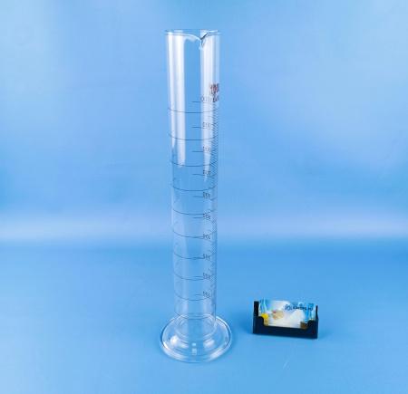Цилиндр мерный 5drops 1-1000-2, 1000 мл, стекло Boro 3.3, со стеклянным основанием, с носиком, градуированный