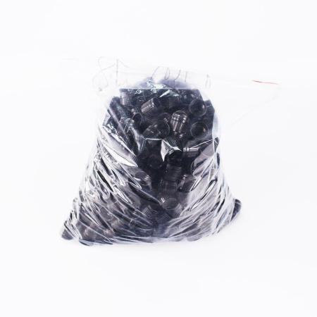 Крышка для капельных флаконов, горло G18, с центр., капельницей, пластик, черная, с кпв, 100 шт/упак