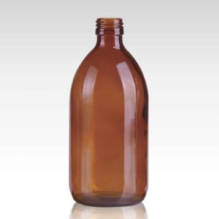 Флакон для сиропа 300 мл, темное стекло, винт., горло G28, 160 шт/упак - В наличии