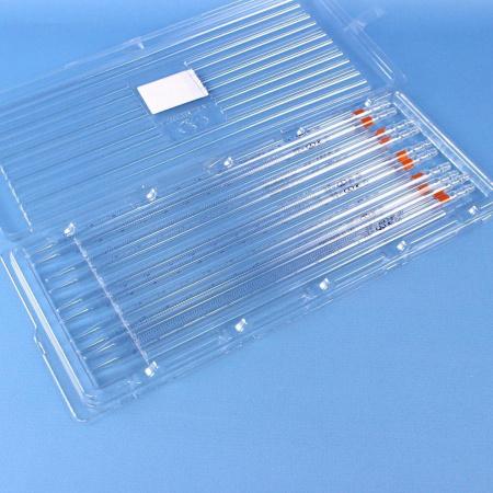 Пипетка градуированная 1-2-2-10, объем 10 мл, неполный слив, с расширением, 2 класс, 10 шт/упак