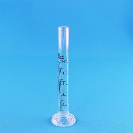 Цилиндр мерный 5drops 1-10-2, 10 мл, стекло Boro 3.3, со стеклянным основанием, с носиком, градуированный