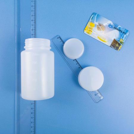 Банка, 250 мл, ПЭ, с винтовой крышкой и прокладкой