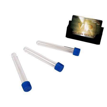 Пробирка цилиндрическая 15 мл, 16х120 мм, п/с, нестерил., без град-ки, с винт., крышкой, M.Med, 1000 шт/упак