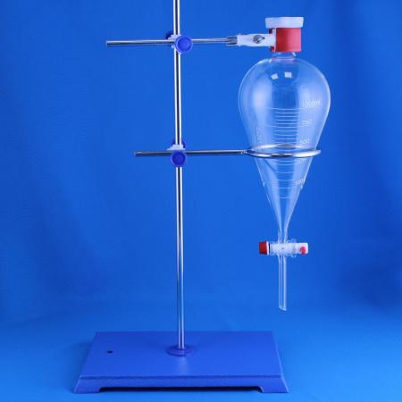 Воронка делительная грушевидная 5drops ВД-3-1000, 1000 мл, с фторопластовым краном - В наличии