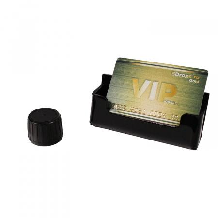 Пластиковая крышка "Сиропная", черная DIN28, 1шт с предохранительным кольцом