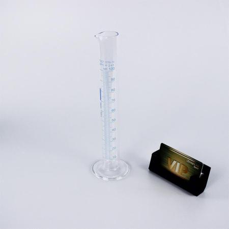 Цилиндр мерный 1-100-2, 100 мл, со стеклянным основанием, с носиком, (ГОСТ 1770-74)