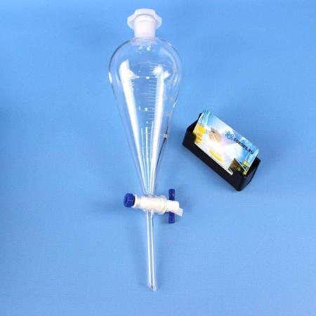 Воронка делительная грушевидная 5drops ВД-3-500, 500 мл, с делениями, с фторопластовым краном