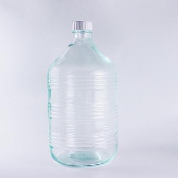 Стеклянная бутыль СССР, 15 л, рифленая, 1 шт