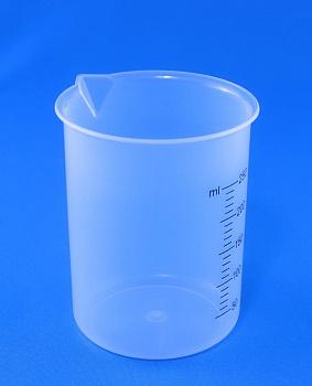 Стакан лабораторный, 250 мл, полипропилен, градуированный Стакан лабораторный, 250 мл, полипропилен, градуированный