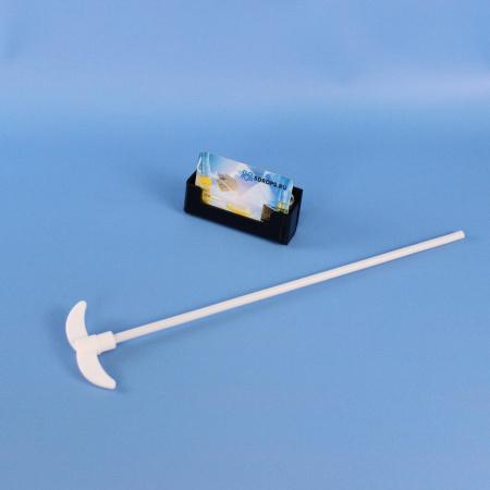 Мешальник для верхнеприводных мешалок, 2 лопасти, нержавеющая сталь с фторопластовым покрытием, 350 мм