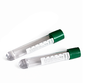 Пробирка вакуумная с натрий гепарином и гелем 9 мл, 16х100 мм, для PRP и плазмотерапии, инд.упак, 2 шт