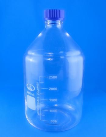 Банка для реактивов, 3000 мл, светлое стекло, градуированная - В наличии