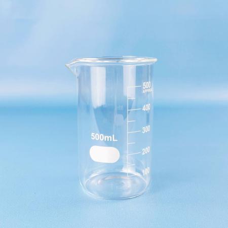 Стакан лабораторный высокий 5drops В-1-500, 500 мл, стекло Boro 3.3, градуированный - В наличии