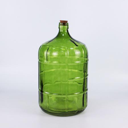 Бутыль Казак, зеленое стекло, 19 л