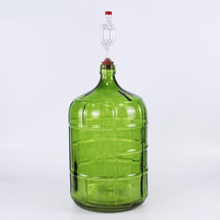 Бутыль Казак, зеленое стекло, 19 л