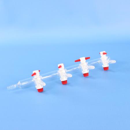 Стеклянный вакуумный коллектор, 4 выхода на 10 мм