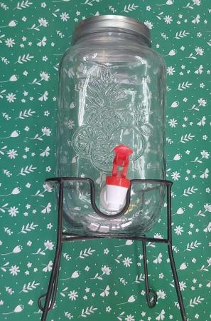 УЦЕНКА Лимонадница "Фрукты" 3,5 литра, с подставкой - В наличии