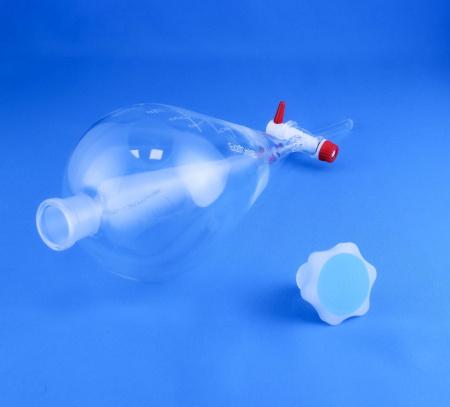 Воронка делительная грушевидная 5drops ВД-3-1000, 1000 мл, с фторопластовым краном