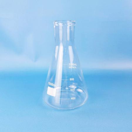 Колба коническая (Эрленмейера) 5drops КН-2-1000-50, 1000 мл, горло 50 мм, стекло Boro 3.3, без шлифа - В наличии