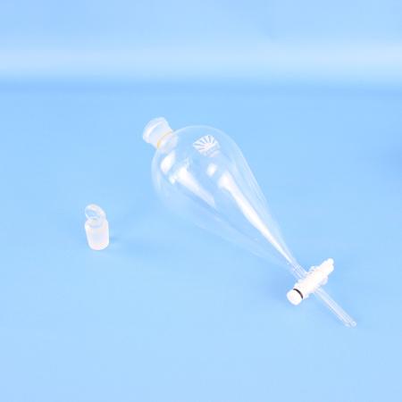 Воронка делительная грушевидная ВД-3-1000, 1000 мл, с фторопластовым краном, ISO 4800