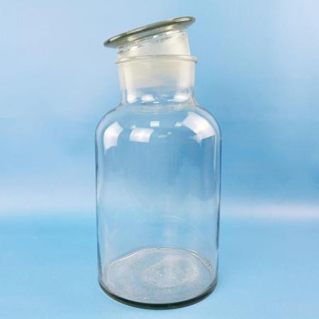 Склянка (штанглас), 5000 мл, светлое стекло, с притёртой пробкой, широкое горло - В наличии