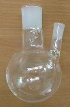 Колба круглодонная двугорлая КГУ-100, 100 мл, шлифы 14/23-14/23 - В наличии