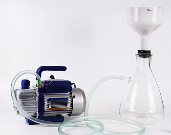 Вакуумная установка для фильтрования 5Drops "Ручей-1" насос WK, Воронка 150мм, Колба 3л