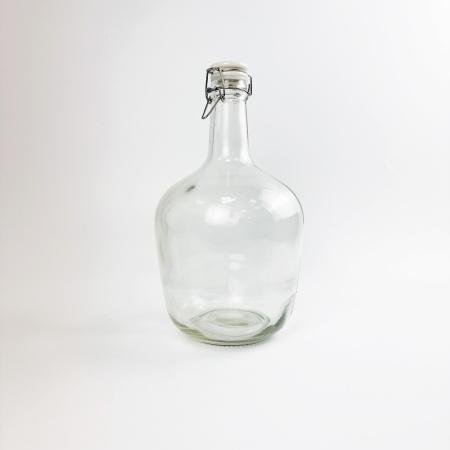 Бутыль 3,4л "Ретро" Прозрачная  с бугельной крышкой - В наличии