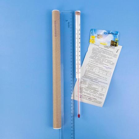 Термометр СП-2П (0…+100)°С - 220/100 ц.д.1., керосин, (ГОСТ 28498-90)