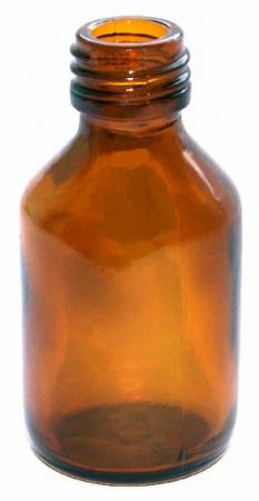 Флакон для сиропа ФВ-50-20, 50 мл, темное стекло, без крышки,  99 шт/упак - В наличии