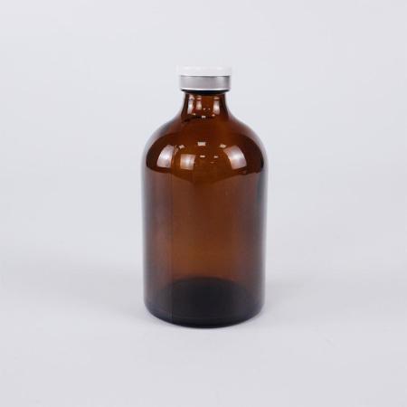 Флакон инъекционный 5drops-ФП-100, 100 мл, темное стекло, гладк., горло G20, 63 шт/упак