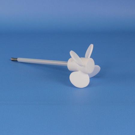 Мешальник для верхнеприводных мешалок, 4 лопасти, нержавеющая сталь с фторопластовым покрытием, 190 мм