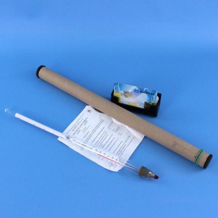 Ареометр для спирта АСПТ (60...100%), с термометром, (ГОСТ 18481-81) Ареометр для спирта АСПТ (60...100%), с термометром, (ГОСТ 18481-81)