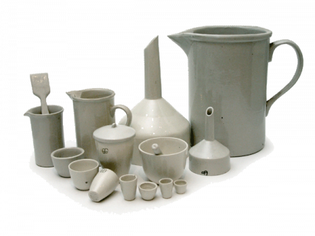 Кружка химическая, 1500 мл, 120/195 мм, фарфор