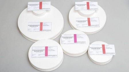 Фильтры обеззоленные "Красная лента", диаметр 70 мм, 100 шт/упак