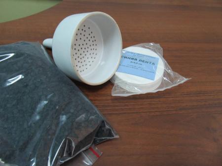 Фильтры обеззоленные "Синяя лента", диаметр 55 мм, 100 шт/упак