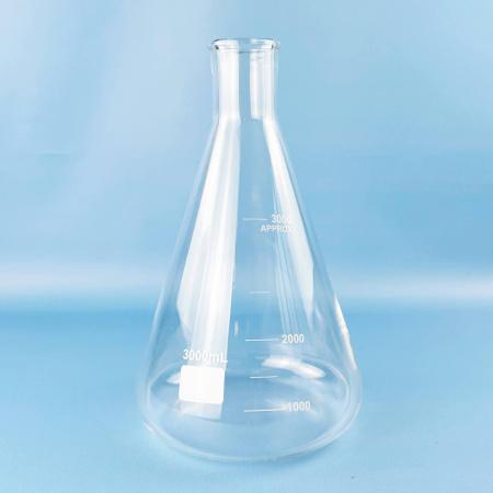 Колба коническая (Эрленмейера) 5drops КН-2-3000-52, 3000 мл, горло 52 мм, стекло Boro 3.3, без шлифа Колба коническая (Эрленмейера) 5drops КН-2-3000-52, 3000 мл, горло 52 мм, стекло Boro 3.3, без шлифа - В наличии