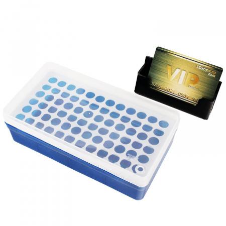 Штатив-бокс для пробирок Эппендорфа объемом 1,5 мл, 72 гнезд, п/п