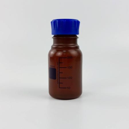 Банка для реактивов 5drops GL45, 250 мл, полипропилен, темная, с синей винтовой крышкой - Под заказ