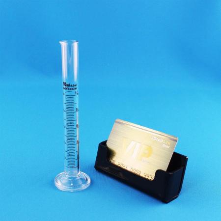 Цилиндр мерный 5drops 1-10-2, 10 мл, стекло Boro 3.3, со стеклянным основанием, с носиком, градуированный